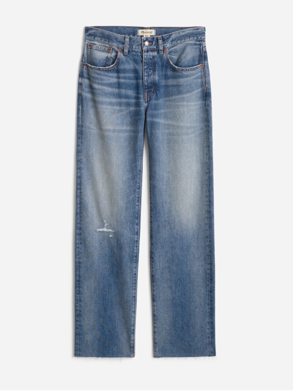 Madewell the dean easy straight Jean in monessen wash, 32, good condition - Picture 1 of 12
